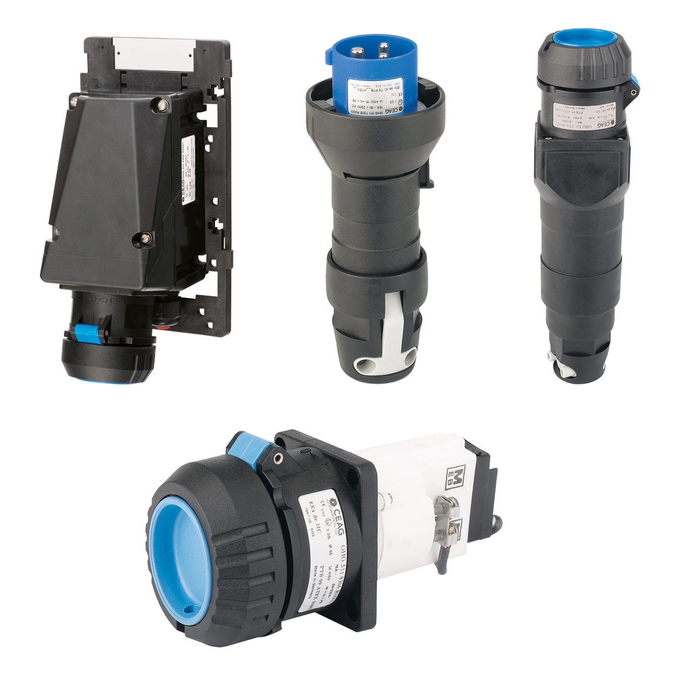 GHG511 / ATEX Outlets and plugs 16A 4pole Malux