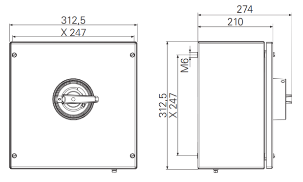 GHG981 / ATEX Zone22, Dust Safety switch 40A